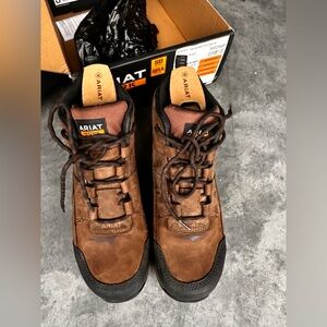 Ariat Women’s Telluride Work Composite Toe Boots | Size 9 Wide Distressed Brown